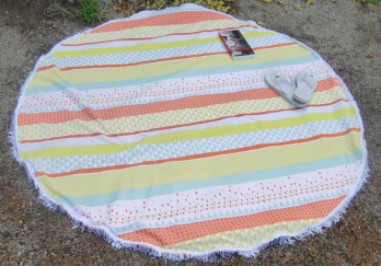 serviette de plage ronde